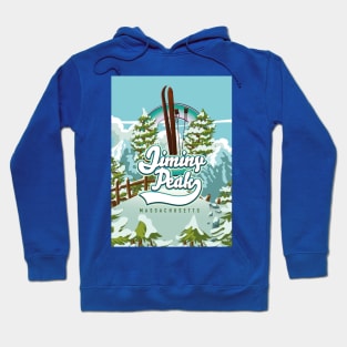 Jiminy Peak massachusetts skiing poster Hoodie